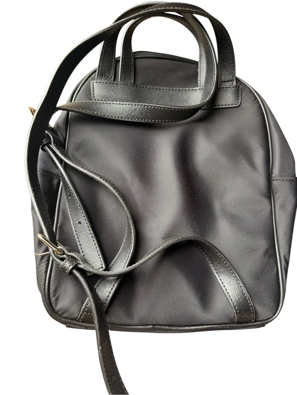 kate spade black nylon mini backpack with gold hardware - Picture 7 of 7